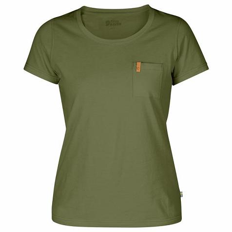 Fjallraven Övik T-Shirt Green Singapore For Women (SG-272968)